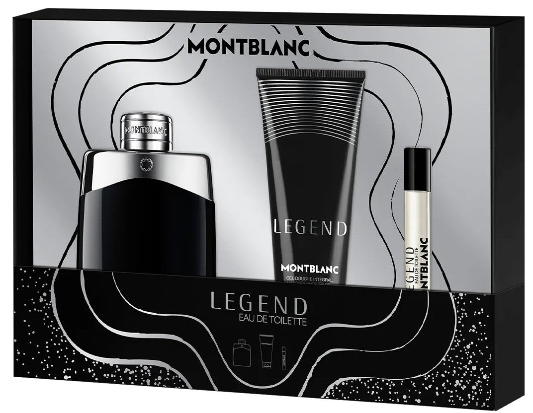 Montblanc Legend 100ml EDT Spray + 100ml Shower Gel + 7.5ml EDT Spray Gift Set