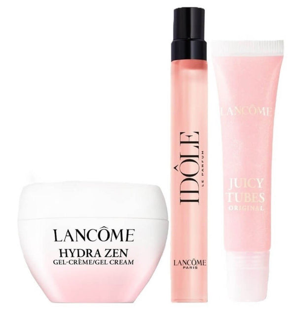 Lancome Idole Gift Set L'Eau EDP 15ml + Hydra Zen Gel Cream 15ml + Juicy Tubes 05 15ml