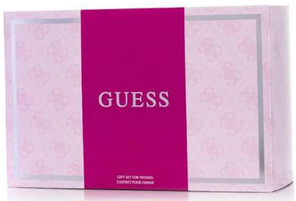 Guess Pink Gift Set EDP 75ml + EDP 15ml + Body Lotion 100ml + Pouch
