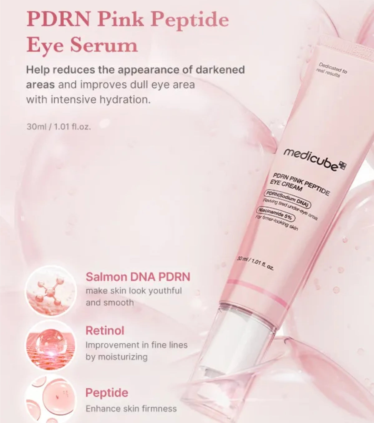 Medicube PDRN Pink Peptide Eye Cream 30ml