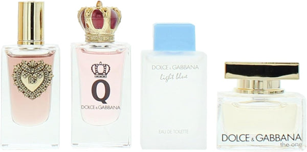 Dolce & Gabbana Mini Gift Set Devotion EDP 5ml + Q EDP 5ml + The One EDP 5ml + Light Blue EDT 5ml