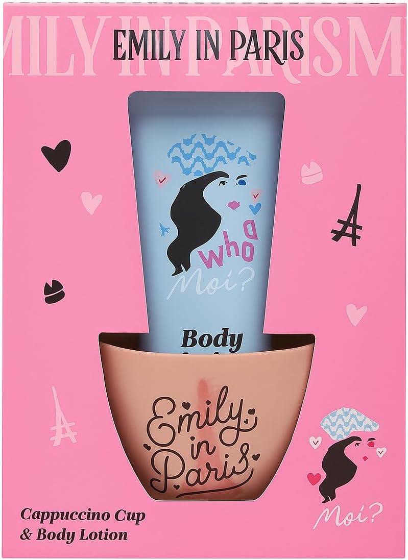 Emily In Paris Cappuccino Cup + 150ml Body Lotion Set