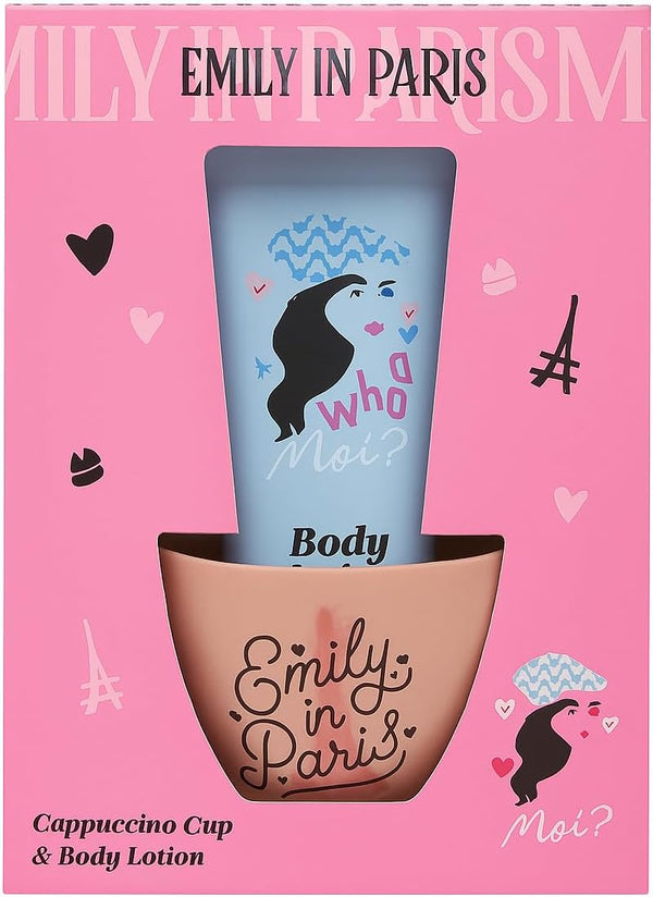 Emily In Paris Cappuccino Cup + 150ml Body Lotion Set