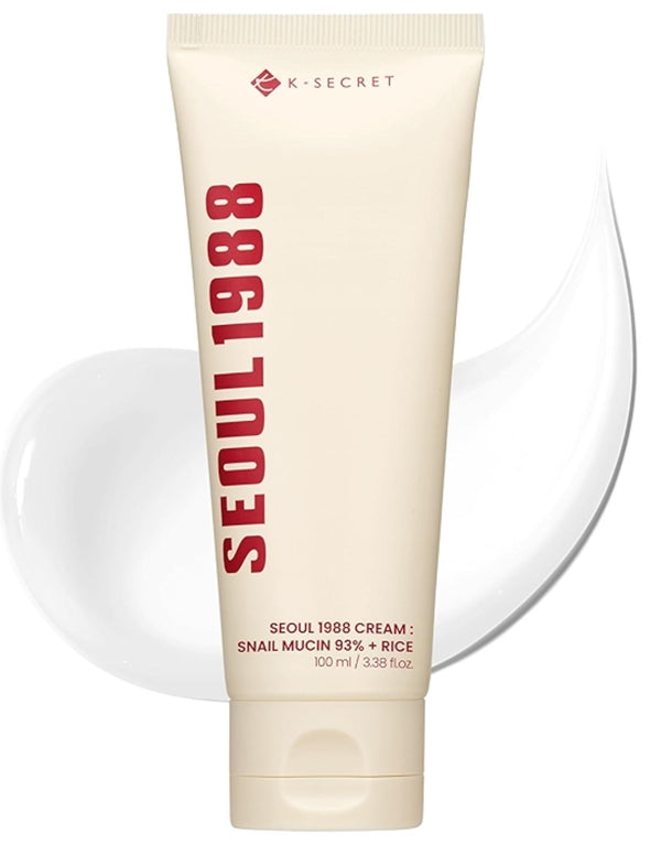 K-Secret Seoul 1988 Snail Mucin 93% + Rice 100ml Face Cream