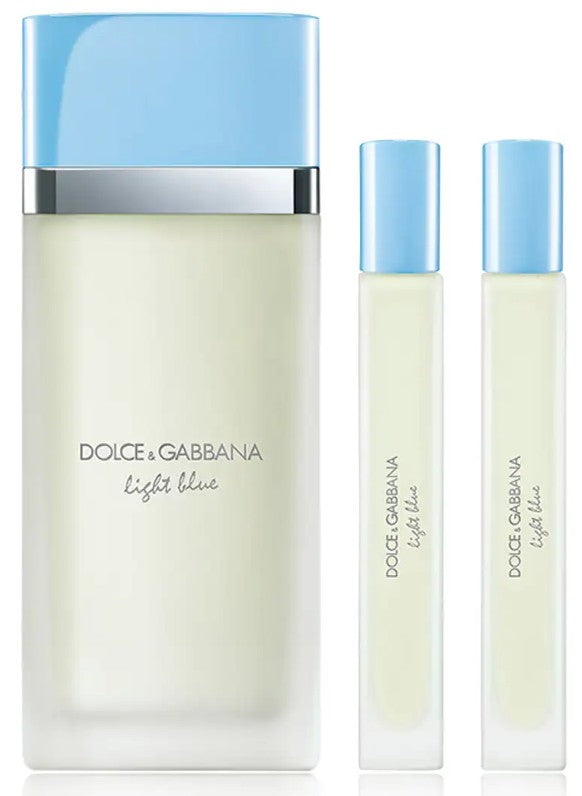 Dolce & Gabbana Light Blue Gift Set 100ml EDT + 10ml EDT + 10ml EDT