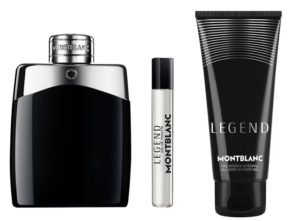 Montblanc Legend Gift Set EDT Spray 100ml + All-Over Shower Gel 100ml + EDT Spray 7.5ml