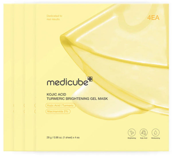 Medicube Brightening Kojic Acid Turmeric 4 x 28g Gel Mask