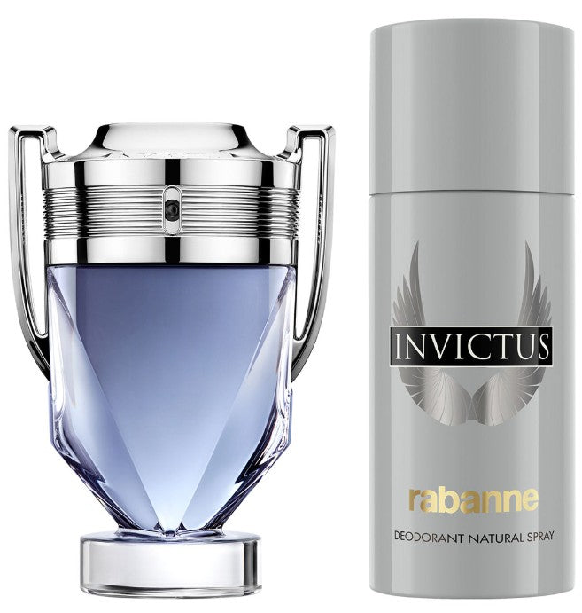 Paco Rabanne Invictus 100ml EDT Spray + 150ml Deodorant Spray Gift Set