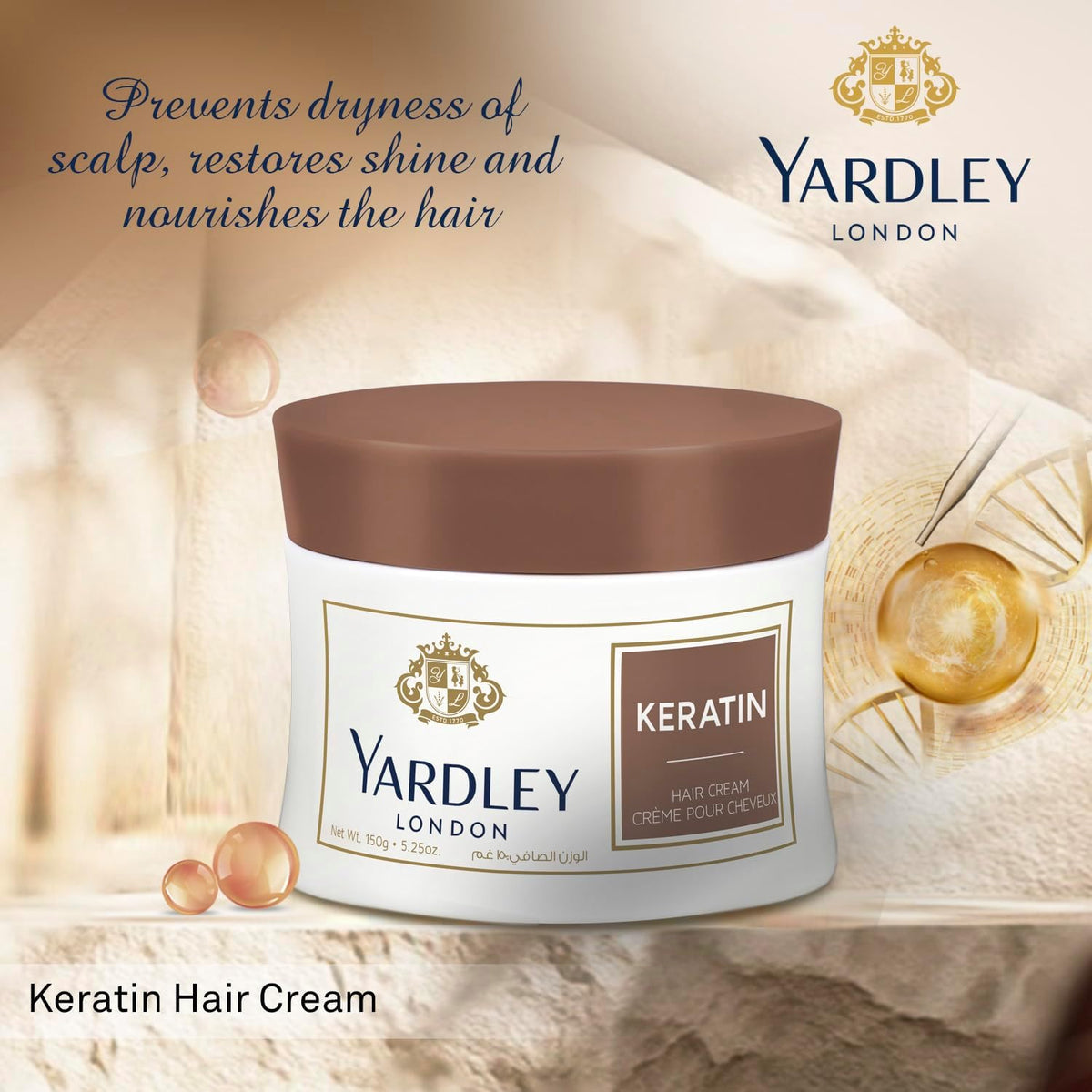Yardley Keratin 150g Hair Cream