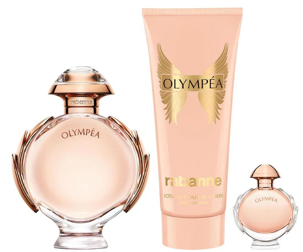 Paco Rabanne Olympea Gift Set EDP Spray 80ml + EDP Spray 6ml + Body Lotion 100ml