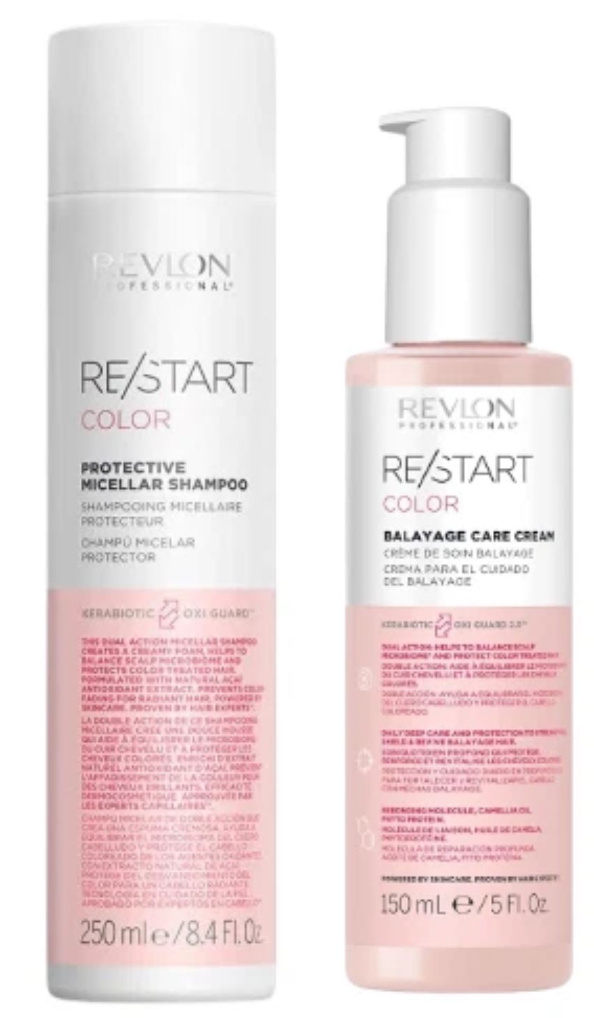 Revlon Restart Colour Gift Set Protective Micellar Shampoo 250ml + Balayage Care Cream 150ml