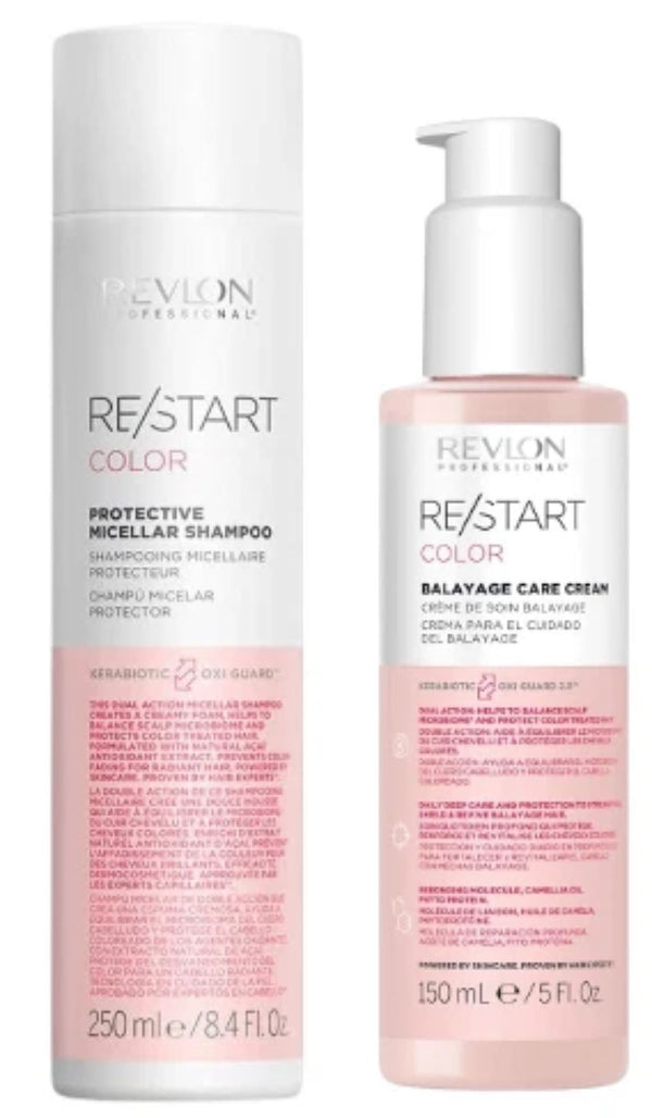 Revlon Restart Colour Gift Set Protective Micellar Shampoo 250ml + Balayage Care Cream 150ml