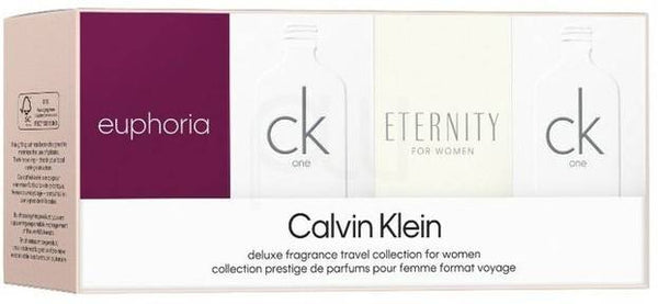 Calvin Klein Gift Set 4 Piece CK One EDT 2 × 10ml + Eternity EDP 5ml + Euphoria EDP 4ml