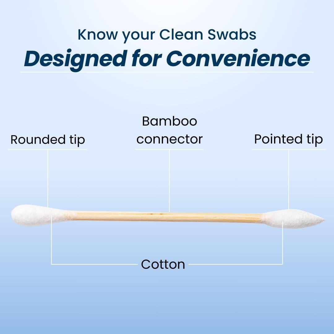 Clean Skin Club Double-Sided Precision Tip Clean Swabs x500