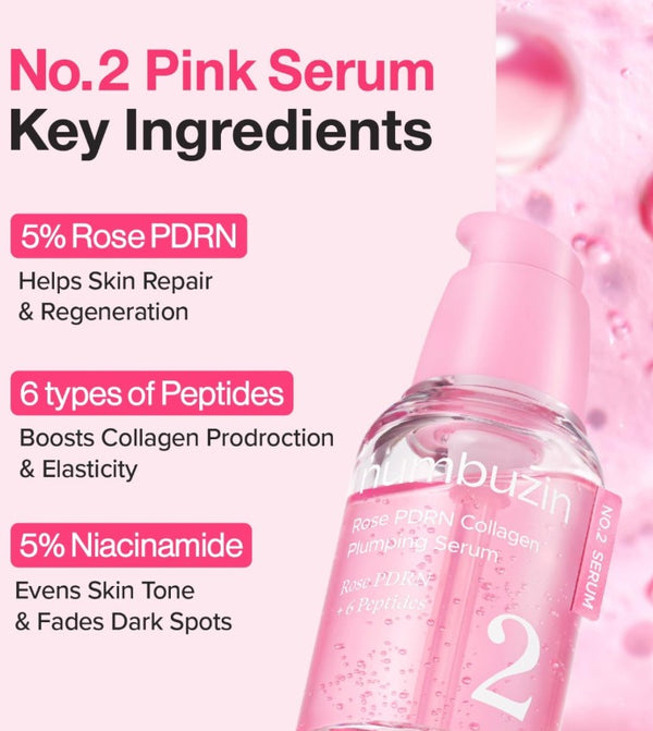 Numbuzin No. 2 Rose PDRN Plump Serum 30ml
