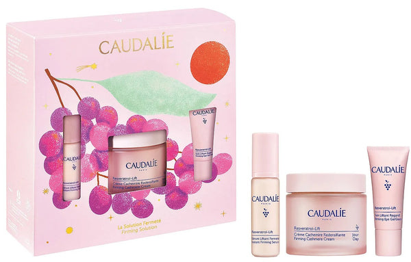 Caudalie Firming Solution Gift Set - Cashmere Cream 50ml, Serum 10ml & Eye Cream 5ml