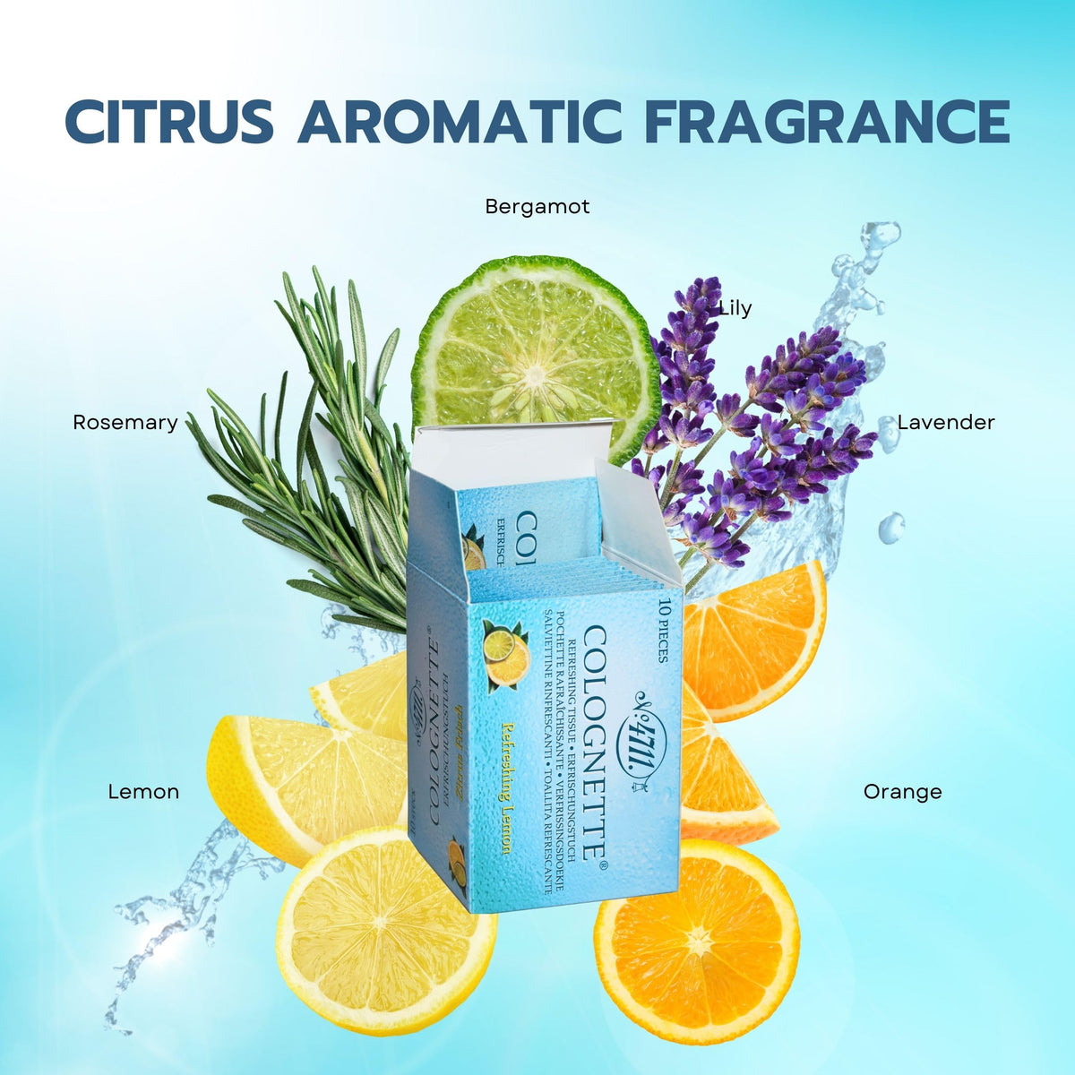 4711 Colognette Refreshing Lemon 10pcs Tissues