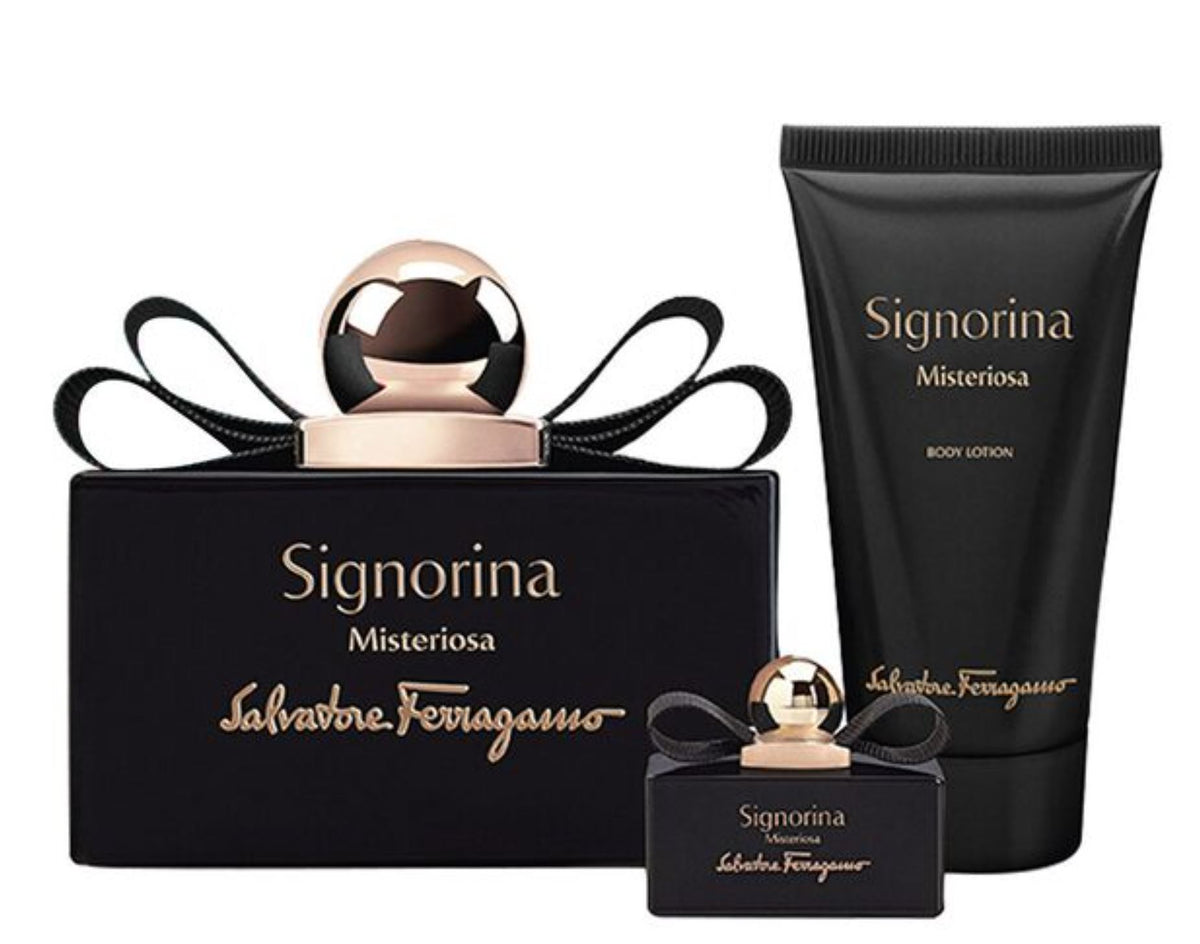 Salvatore Ferragamo Signorina Misteriosa Gift Set EDP 100ml + EDP 5ml + Body Lotion 50ml