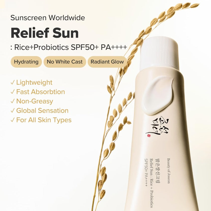 Beauty Of Joseon Rice & Prebiotic Sunscreen SPF50 50ml Sun Cream