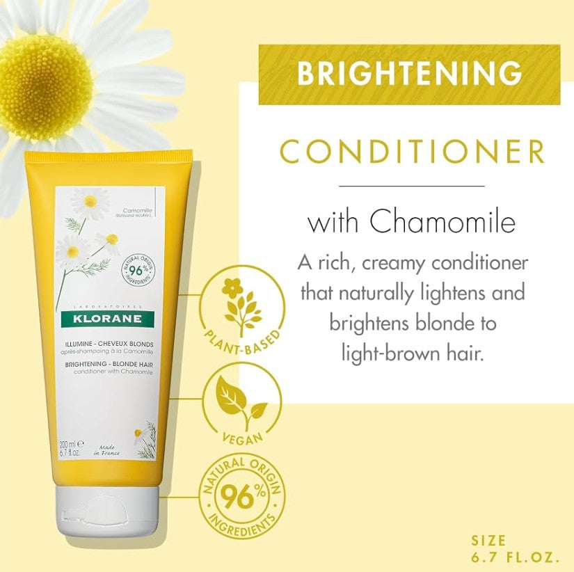 Klorane Brightening Blonde Hair Conditioner With Chamomile 200ml