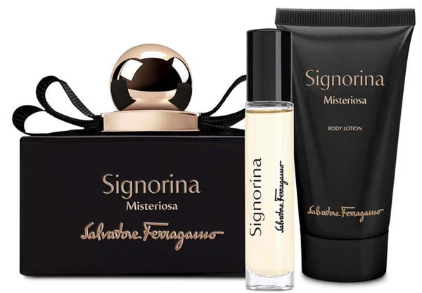 Salvatore Ferragamo Signorina Misteriosa Gift Set EDP 100ml + EDP 10ml + Body Lotion 50ml