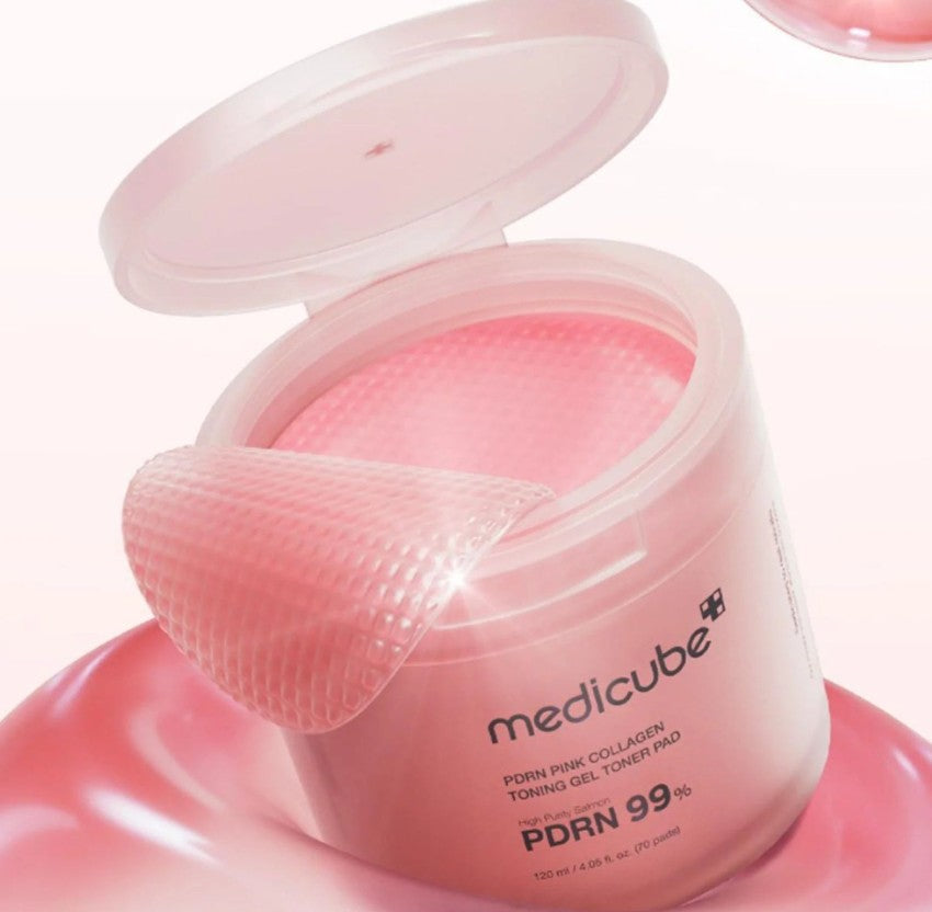 Medicube PDRN Pink Collagen Toning Gel Toner Pads 70 Pieces
