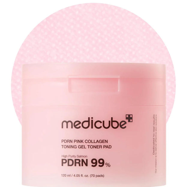 Medicube PDRN Pink Collagen Toning 70 Pads Gel Toner Pads