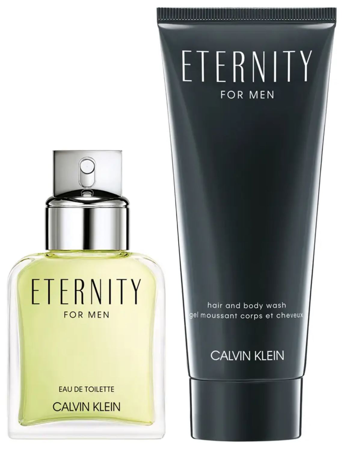 Calvin Klein Eternity For Men Gift Set 2 50ml EDT Spray + Shower Gel 100ml