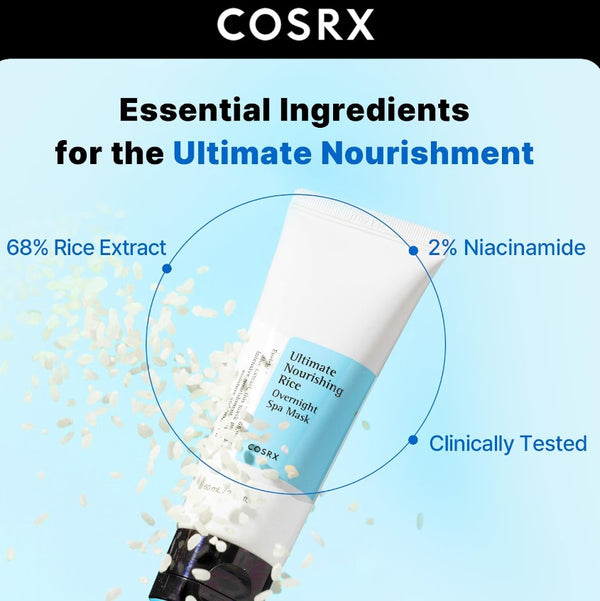 Cosrx Ultimate Nourishing Rice Overnight Spa Mask 60ml