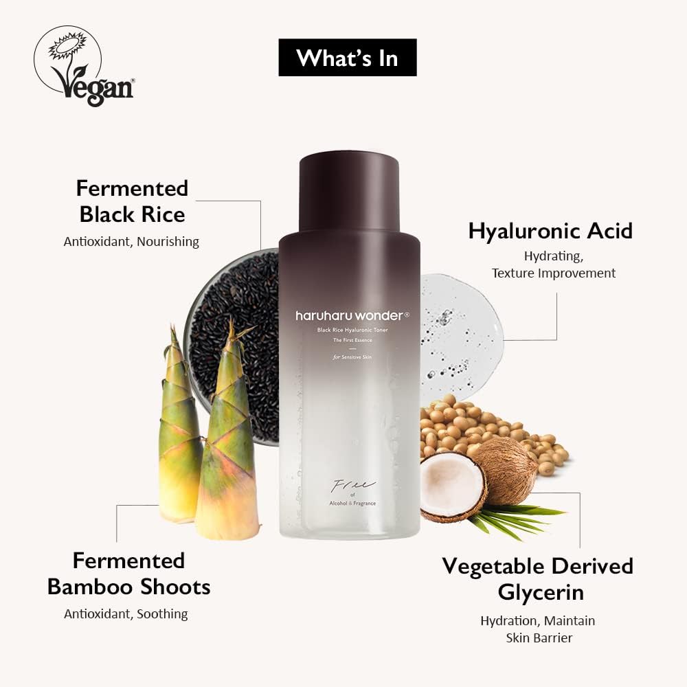 Haruharu Wonder Black Rice Hyaluronic For Sensitive Skin 300ml Toner