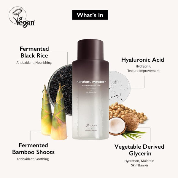 Haruharu Wonder Black Rice Hyaluronic For Sensitive Skin 300ml Toner