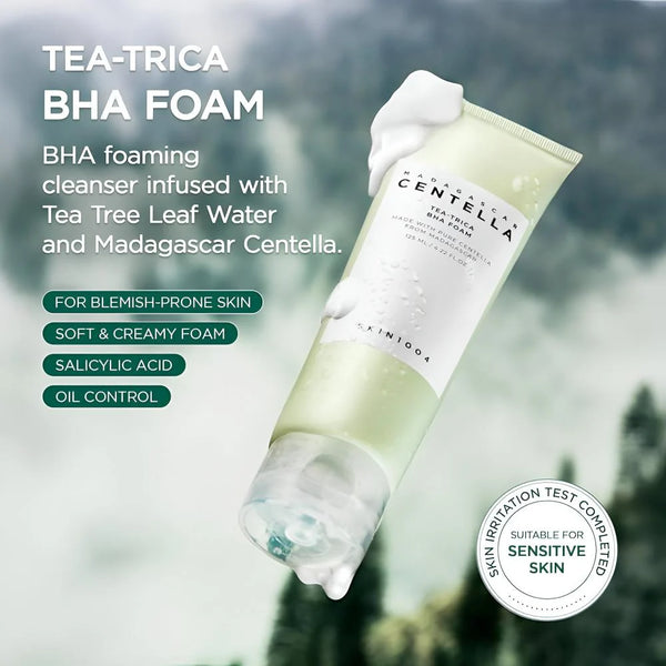 SKIN1004 Madagascar Centella Tea-Trica BHA 125ml Foam