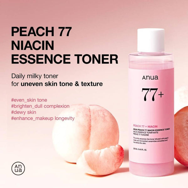 Anua Peach 77% Niacin 250ml Essence Toner