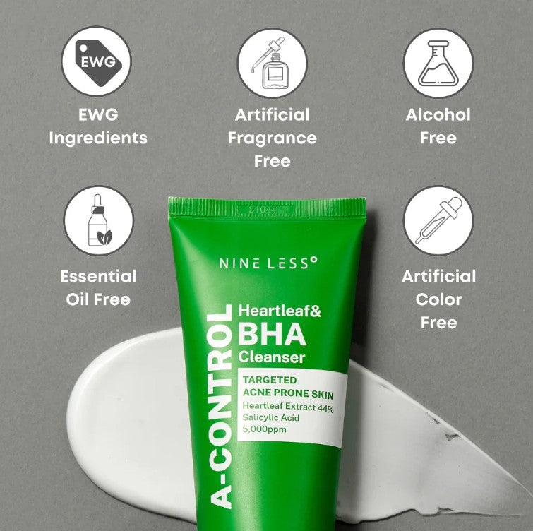 Nineless A-Control Heartleaf & BHA Cleanser 120ml