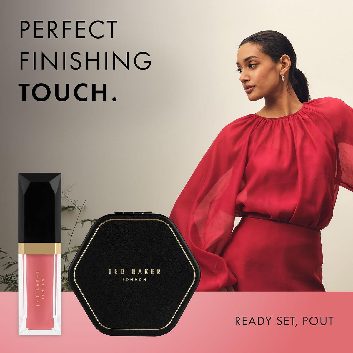 Ted Baker Lip Gloss & Compact Mirror