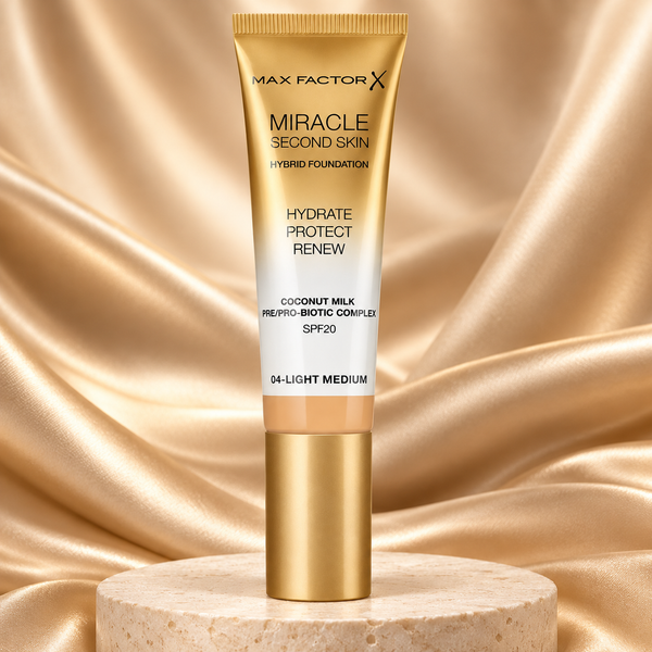 Max Factor Miracle Touch Second Skin Foundation SPF20 - 4 Light Medium