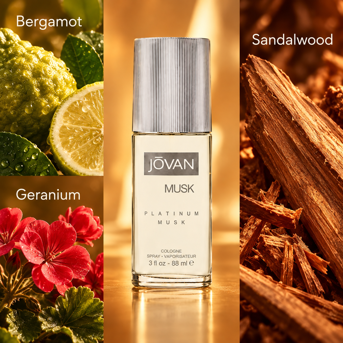 Jovan Platinum Musk for Men EDC 88ml Spray