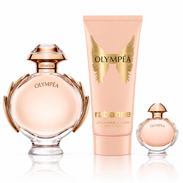 Paco Rabanne Olympea Gift Set EDP Spray 80ml + EDP Spray 6ml + Body Lotion 100ml