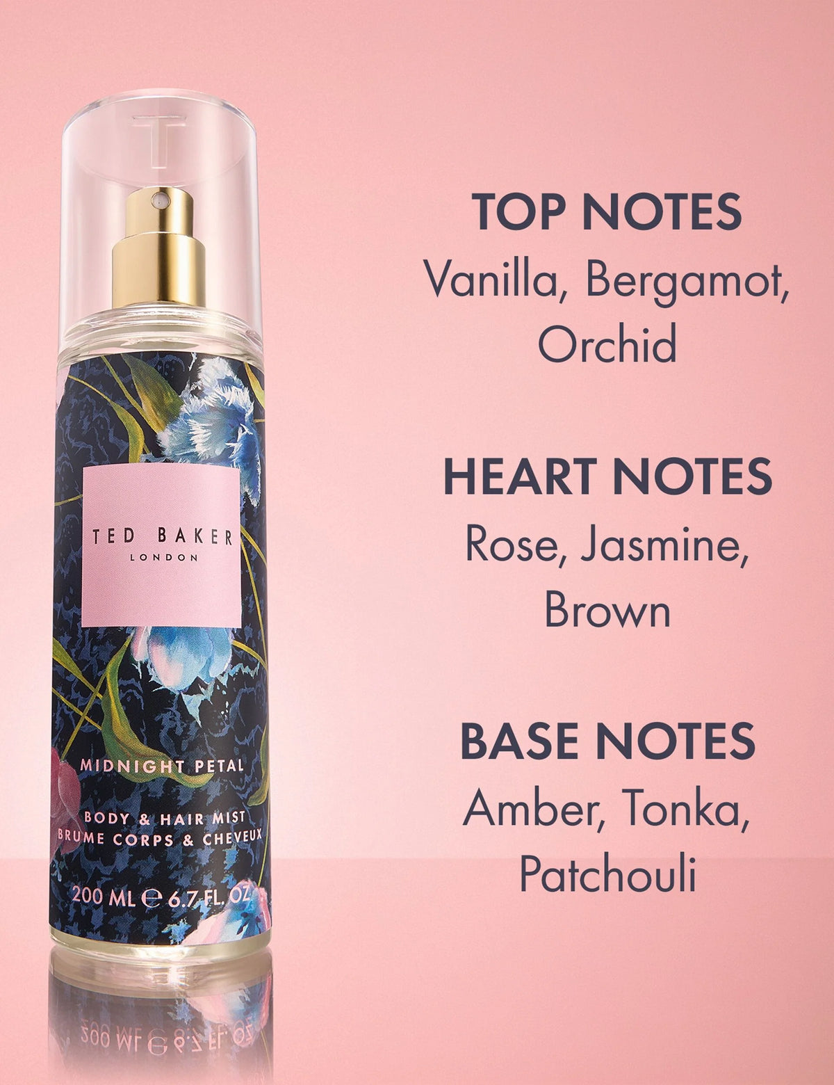 Ted Baker Fusion Midnight Petal Body & Hair Mist 200ml