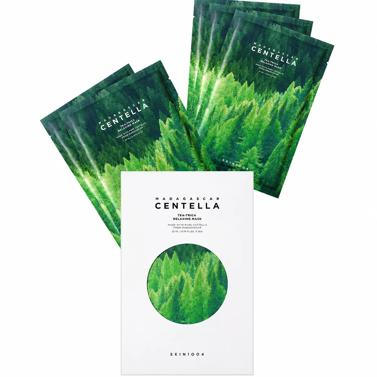SKIN1004 Madagascar Centella Tea-Trica Relaxing Mask 5 x 24ml