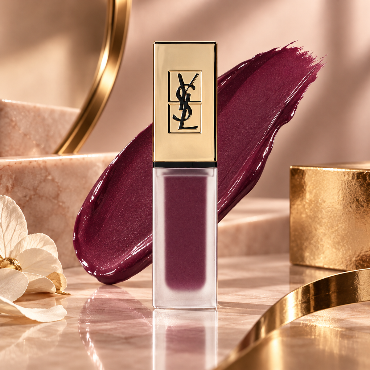 Ysl Tatouage Couture Liquid Lipstick 6ml - 4 Purple Identity