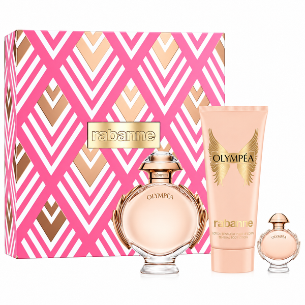Paco Rabanne Olympea Gift Set EDP Spray 80ml + EDP Spray 6ml + Body Lotion 100ml
