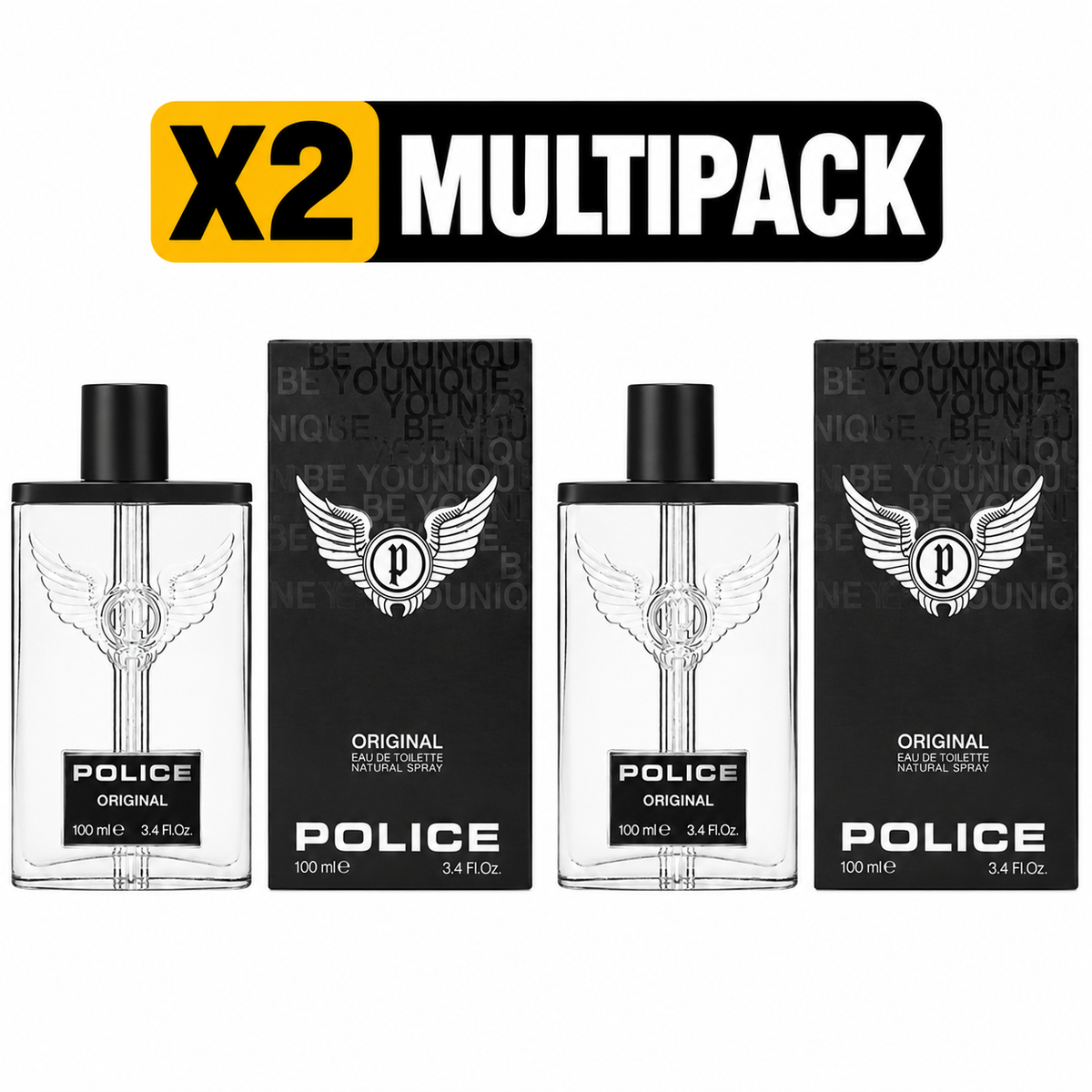 Police Original 100ml EDT Spray - X2 MULTIPACK