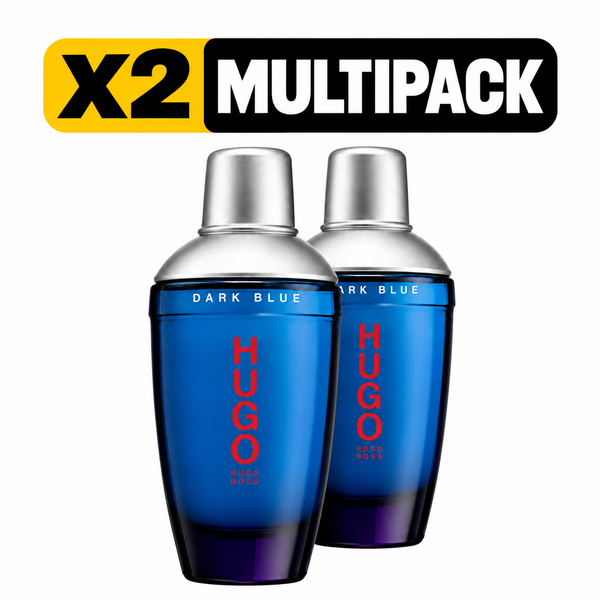 Hugo Boss Dark Blue 75ml EDT Spray - X2 MULTIPACK
