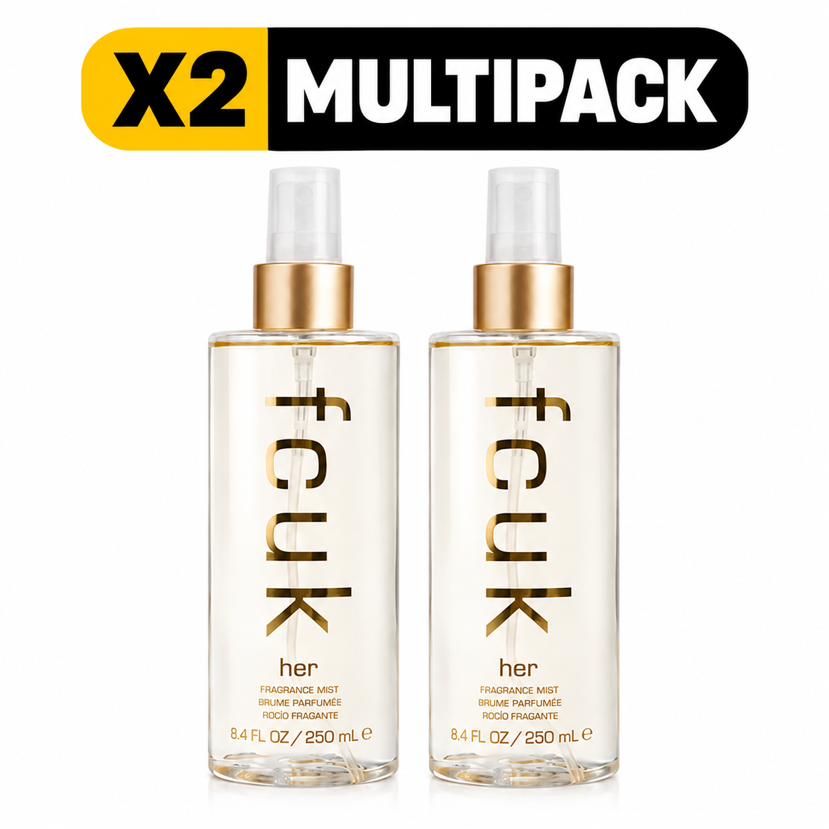 FCUK Her Body Mist 250ml - X2 MULTIPACK