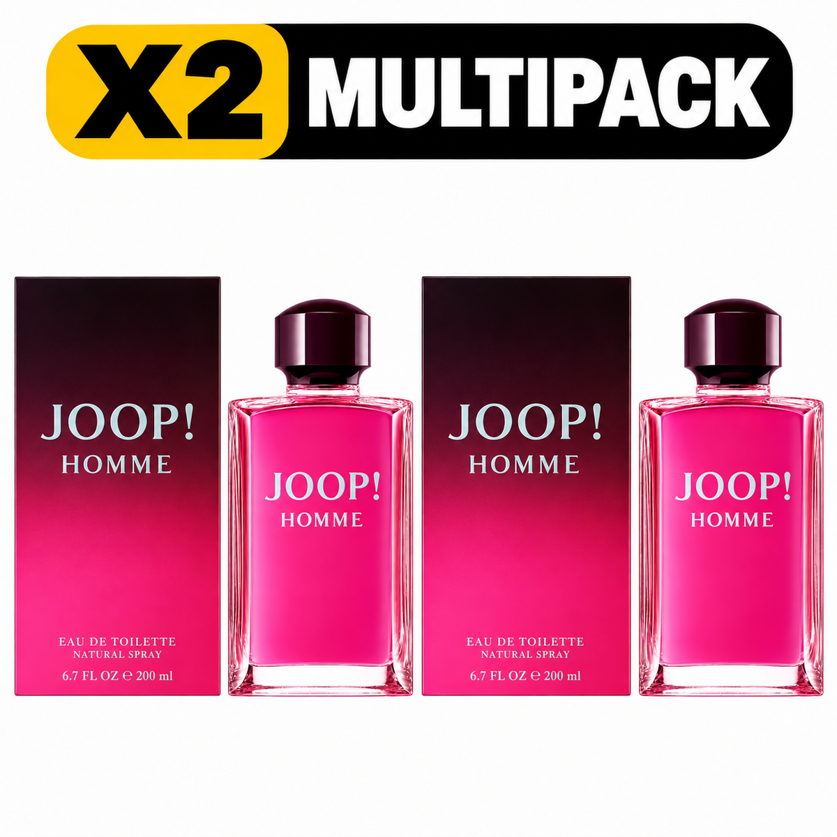 Joop Homme 200ml EDT Spray - X2 MULTIPACK