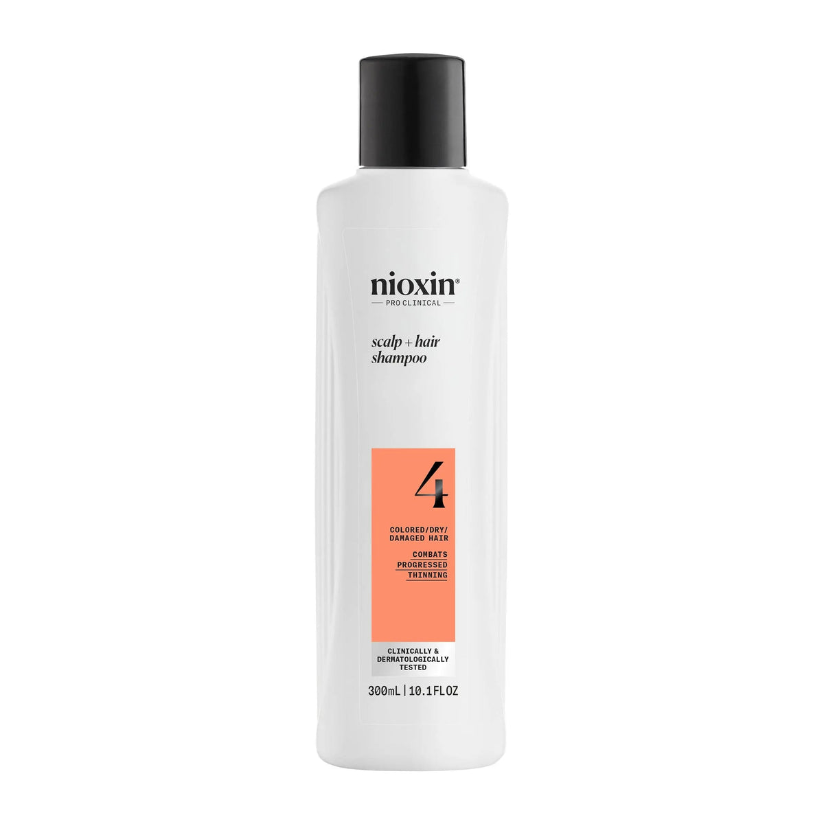 Nioxin Pro Clinical System 4 Scalp + Hair Shampoo For Coloured Dry & Damaged Hair 300ml