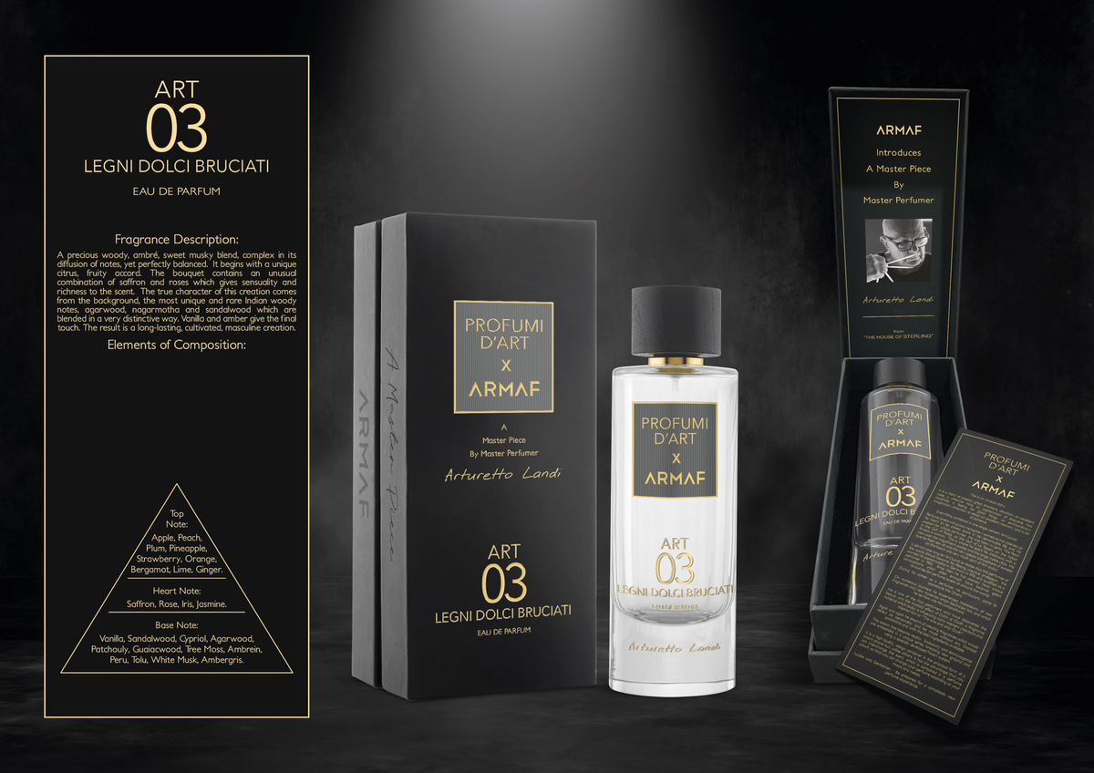 Armaf Profumi D'Art 03 Legni Dolci Bruciati Eau De Parfum 105ml
