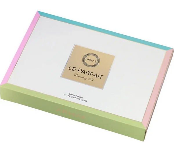 Armaf Le Parfait Discovery Set Eau De Parfum 7x15ml
Panache, Pour Homme, Azure, Opus, Mon Amour, Adika, Pour Homme