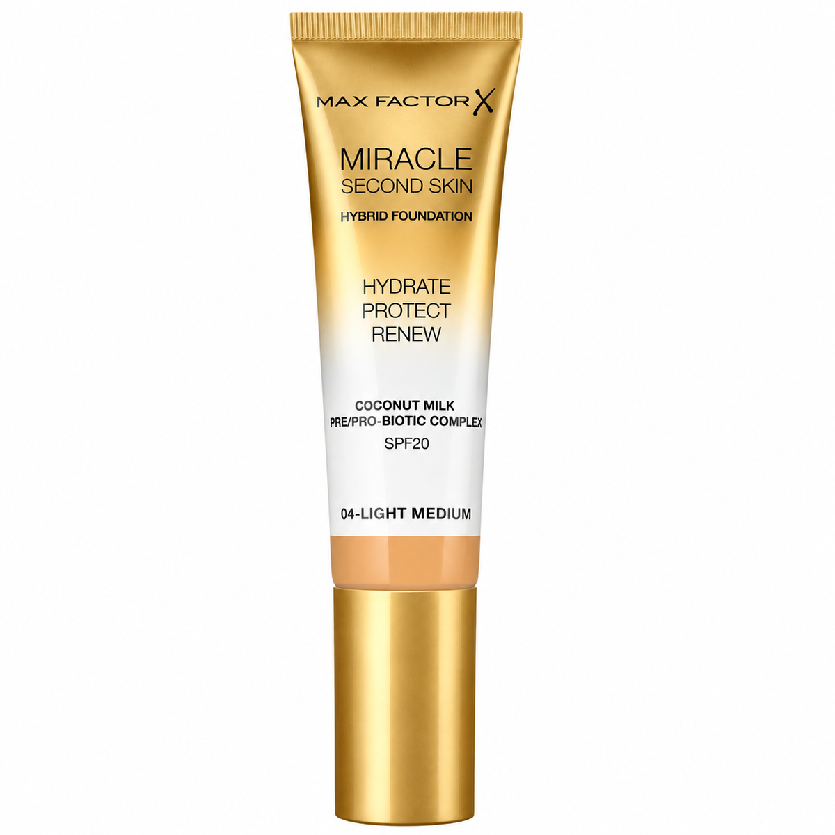 Max Factor Miracle Touch Second Skin Foundation SPF20 - 4 Light Medium